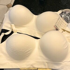 Wireless Support Bra 2XL Ivory